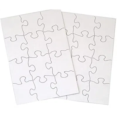 Inovart 8 .5 X 11 In. Puzzle-it Blank Puzzles With Envelopes & 8 Puzzles Per Pack White - 12 Piece