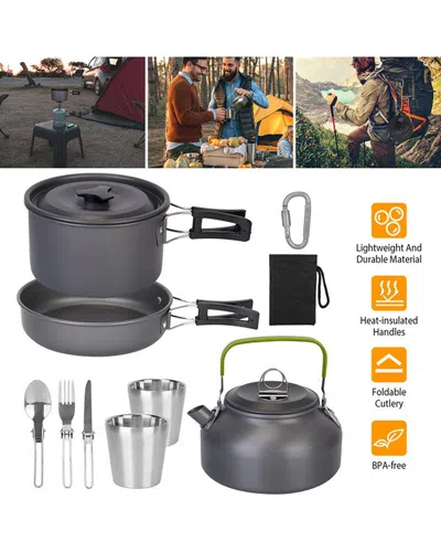 Inq Products 12pc Camping Cookware Set In Black
