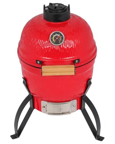 Inq Products 13in Ceramic Charcoal Grill In Red