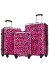 Inq Products 3pc Hardshell Spinner Set With Tsa Lock In Pink