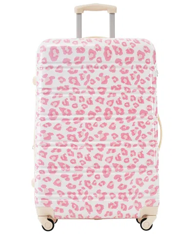 Inq Products 3pc Lightweight Spinner Suitcase Set With Tsa Lock In Pink