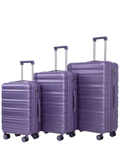 Inq Products 3pc Spinner Wheel Luggage Set With Combination Lock