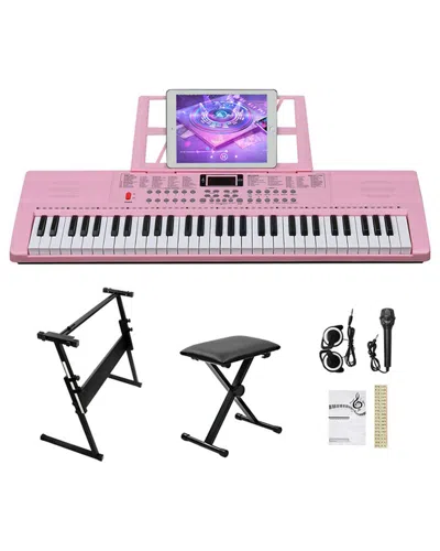 Inq Products 61-key Keyboard Set In Pink