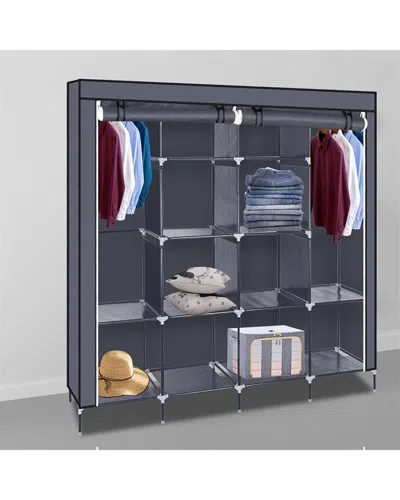 Inq Products 67in Portable Wardrobe Closet In Gray