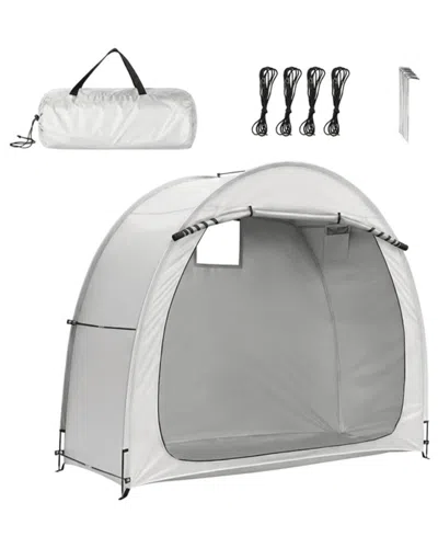 Inq Products Arc Bicycle Storage Shed In Gray