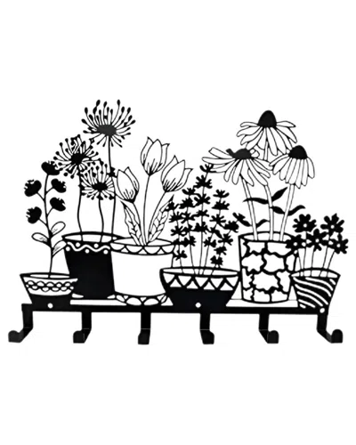 Inq Products Cifbuy 6-hook Vase Key Rack In Black