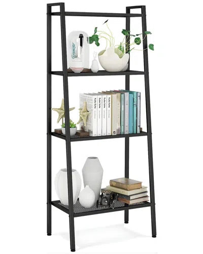 Inq Products Metal 4-shelf Bookcase In Black