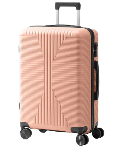 Inq Products Single 24in Trolley Case With Non-tsa Customs Lock In Pink