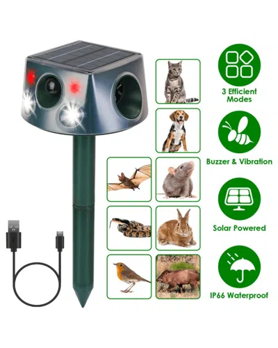 Inq Products Solar Ultrasonic Animal Repeller In Yellow