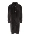Inès & Maréchal Noble Oversized Coat In Black
