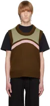 Insatiable High Ssense Exclusive Brown Marshmallow Dasher Vest In Tiramisu