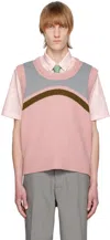 Insatiable High Ssense Exclusive Pink Marshmallow Dasher Vest In Rose