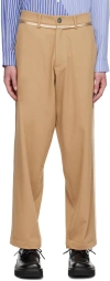 Insatiable High Ssense Exclusive Tan Prelude Trousers In Latte