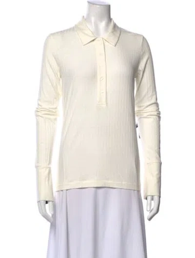 Pre-owned Inshade Long Sleeve Polo In Neutral