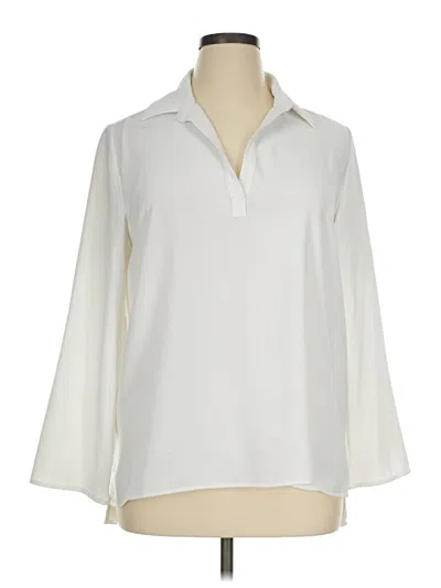 Pre-owned Insight 3/4 Sleeve Blouse In Ivory