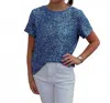 Insight Blue Sequine Shirt In Blue
