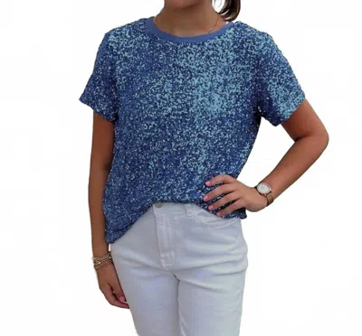 Insight Blue Sequine Shirt