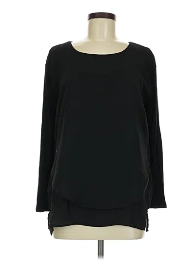 Pre-owned Insight Long Sleeve Blouse In Black
