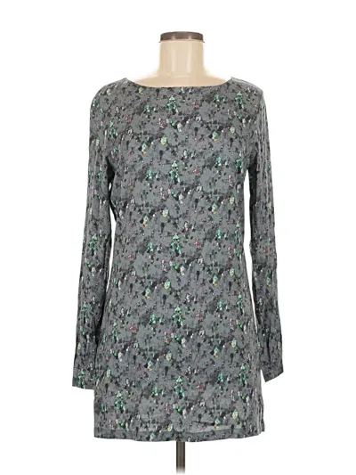 Pre-owned Insight Long Sleeve Top Gray Boatneck Tops