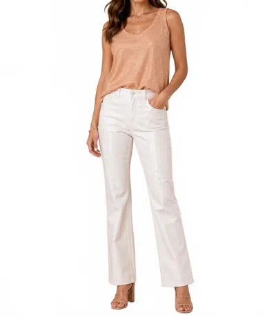 Insight Metalic Tank In Peach In Pink