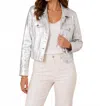 Insight Metallic Denim-inspired Jacket In Liquid Blue In Multi