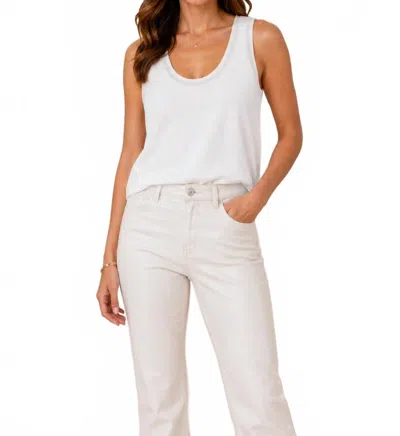 Insight Metallic Sweater Tank In White
