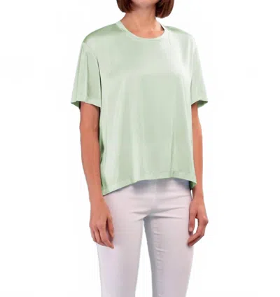 Insight Mila Satin Short Sleeve Tee In Mint In Green