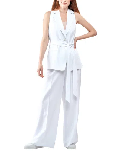 Insight New York Linen-blend Belted Vest