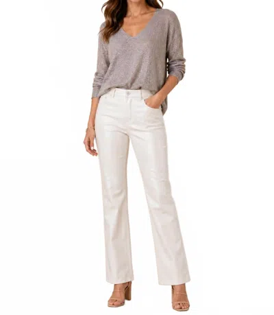 Insight Pleather Pant In Coconut In White