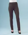 Insight Solid 28" Scuba Pant In Chocolate In Black
