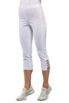 Insight Solid Techno Ladder Pant In White In White