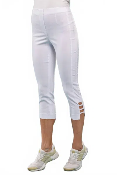 Insight Solid Techno Ladder Pant In White