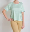 Insight Stretch Knit Blouse In Mint In Green