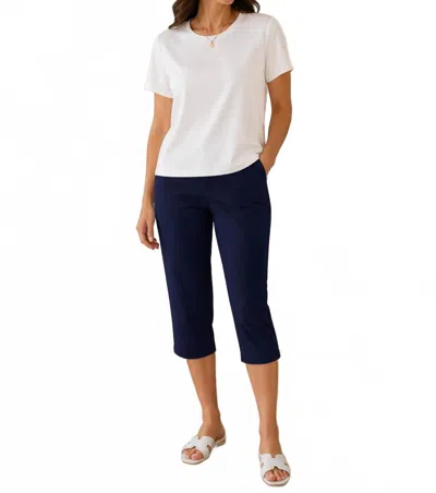 Insight Stretch Knit Tee In White