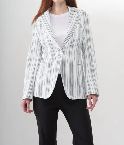 Insight Summer Stripe Blazer In White