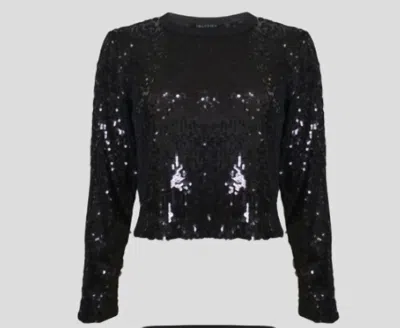 Insight Women's Sequin Top In Black