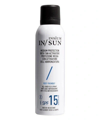 Insìum Spray Medium Protection With Tan Activator Spf 15 150 ml - In/sun In White