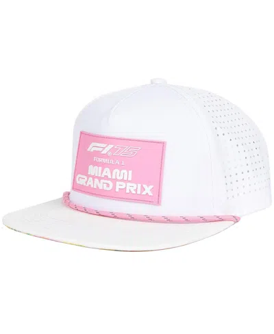 Insomniac Men's White F1 2025 Miami Grand Prix Performance Snapback Hat