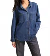 Inspiration Studio Everyday Stretch Denim Shirt In English Blue In Blue