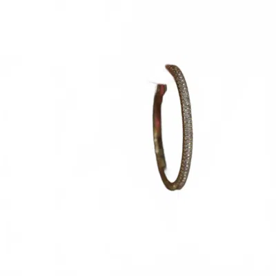 Inspire Designs Golden Sparkle Pave Hoop