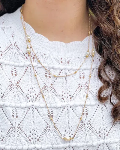 Inspire Designs Naples Eternity Necklace In Gold