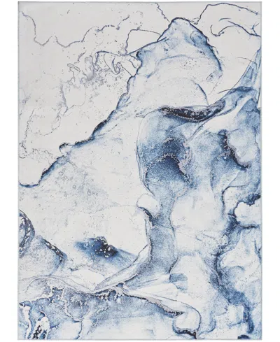 Inspire Me! Home Decor Daydream Washable Ddr01 3'11"x5'11" Area Rug In Ivory,blue