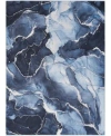 Inspire Me! Home Decor Inspire Me Home Decor Daydream Washable Ddr02 Rug Collection In Navy,blue