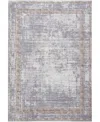 Inspire Me! Home Decor Daydream Washable Ddr03 3'11"x5'11" Area Rug In Silver
