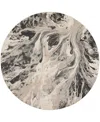 Inspire Me! Home Decor Elegance Far01 5'3"x5'3" Round Area Rug In Multicolor