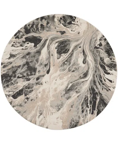 Inspire Me! Home Decor Elegance Far01 5'3"x5'3" Round Area Rug In Multicolor