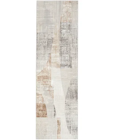 Inspire Me! Home Decor Iliana Ili04 2'3"x7'6" Runner Area Rug In Gray
