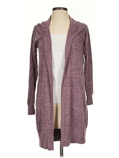 Pre-owned Inspired Hearts Cardigan Sweater In Purple
