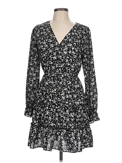Pre-owned Inspired Hearts Casual Dress In Black
