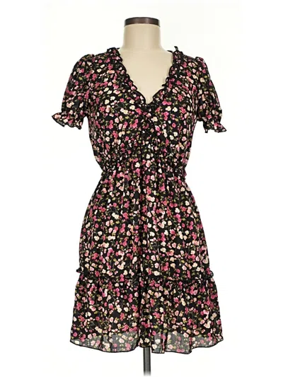 Pre-owned Inspired Hearts Casual Dress In Black